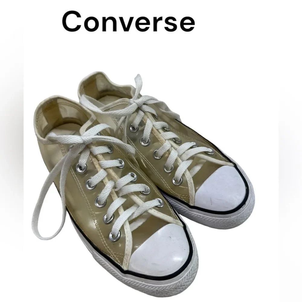 Converse Y2K Clear White Transparent See Trough Low Top Sneakers Size 7 148633C
